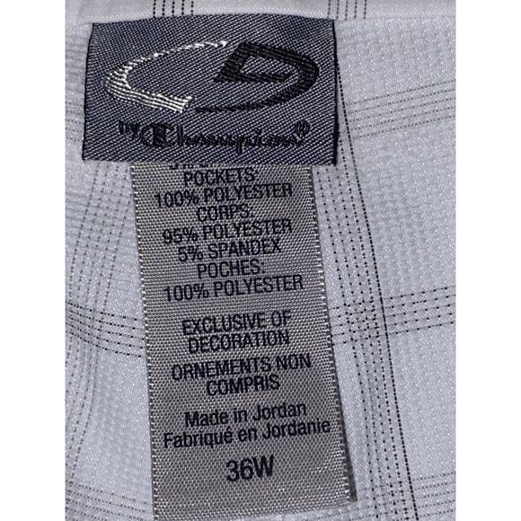 Champions Golf Shorts White & Black Plaid Men's Sz 36 Approx 36x10 - Picture 3 of 7